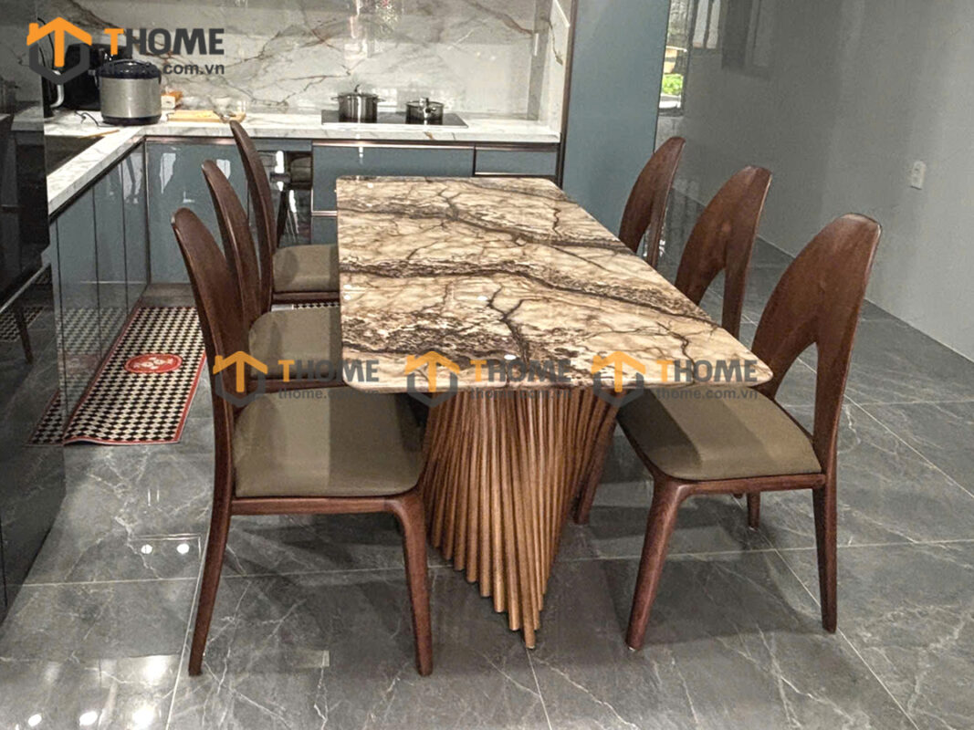 Ghế Ăn Gỗ Sồi Tự Nhiên Mặt Nệm Chữ A Cao Cấp GHEMN-49SN