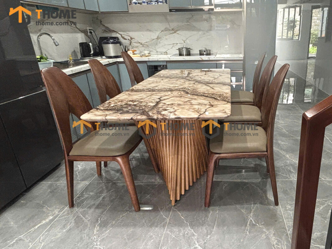 Ghế Ăn Gỗ Sồi Tự Nhiên Mặt Nệm Chữ A Cao Cấp GHEMN-49SN
