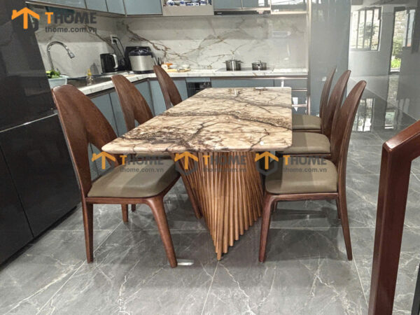 Ghế Ăn Gỗ Sồi Tự Nhiên Mặt Nệm Chữ A Cao Cấp GHEMN-49SN