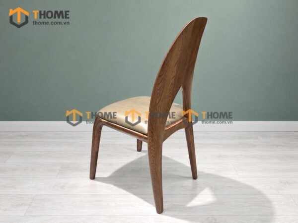 Ghế Ăn Gỗ Sồi Tự Nhiên Mặt Nệm Chữ A Cao Cấp GHEMN-49SN