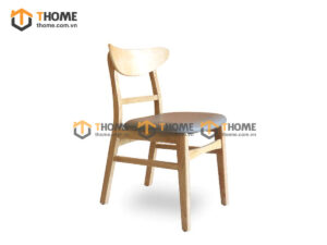 Ghế Ăn Gỗ Sồi Tự Nhiên Mặt Nệm Chữ A Cao Cấp GHEMN-49SN