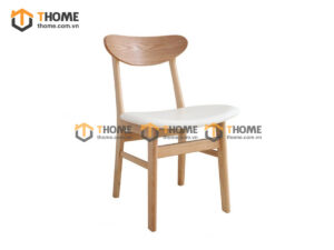 Ghế Ăn Gỗ Sồi Tự Nhiên Mặt Nệm Chữ A Cao Cấp GHEMN-49SN