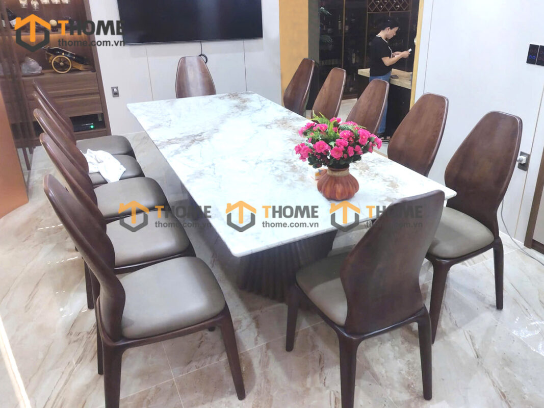 Ghế Ăn Gỗ Sồi Tự Nhiên Mặt Nệm Sen Cao Cấp GHEMN-48SN