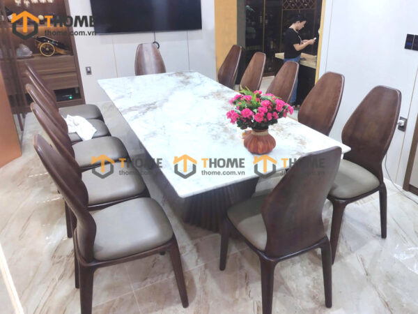 Ghế Ăn Gỗ Sồi Tự Nhiên Mặt Nệm Sen Cao Cấp GHEMN-48SN
