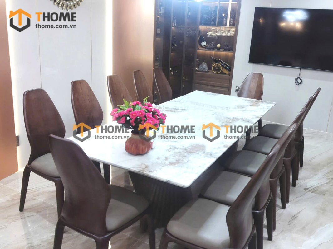 Ghế Ăn Gỗ Sồi Tự Nhiên Mặt Nệm Sen Cao Cấp GHEMN-48SN