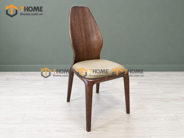 Ghế Ăn Gỗ Sồi Tự Nhiên Mặt Nệm Sen Cao Cấp GHEMN-48SN