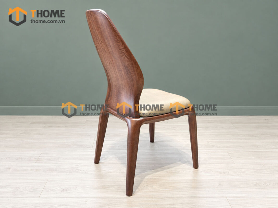 Ghế Ăn Gỗ Sồi Tự Nhiên Mặt Nệm Sen Cao Cấp GHEMN-48SN
