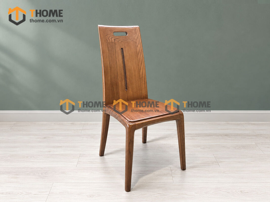 Ghế Ăn Gỗ Sồi Tự Nhiên Sun Mặt Cong GHEMG-29SN