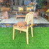 Ghế Ăn Gỗ Sồi Tự Nhiên Mặt Nệm Tựa Oval GHEMM-21SN