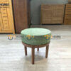Ghế Đôn Gỗ Sồi Tự Nhiên Mặt Nệm GHEDONMN-07SN