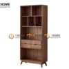 Kệ sách gỗ sồi tự nhiên Sunrise cao 2m KS-08SN