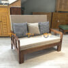 Sofa Giường Gỗ Sồi Tự Nhiên Hai Người SFB-08SN