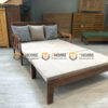 Sofa Giường Gỗ Sồi Tự Nhiên Hai Người SFB-08SN