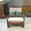 Sofa Giường Gỗ Sồi Tự Nhiên Một Người SFB-07SN