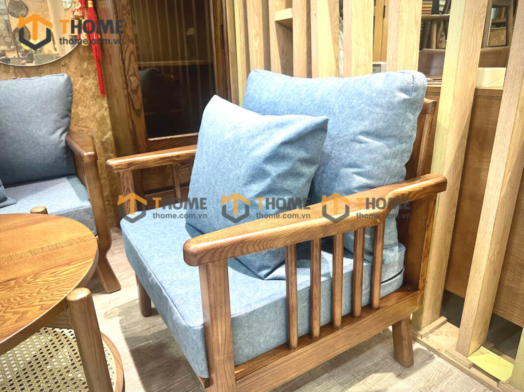 Sofa Daisy Mũi Tên Gỗ Sồi Tự Nhiên SFT-34SN