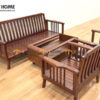 Sofa Vin Gỗ Sồi Tự Nhiên Tay Khoét 1.8m màu óc chó SFT-34SN