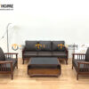 Sofa Vin Gỗ Sồi Tự Nhiên Tay Khoét 1.8m màu óc chó SFT-34SN