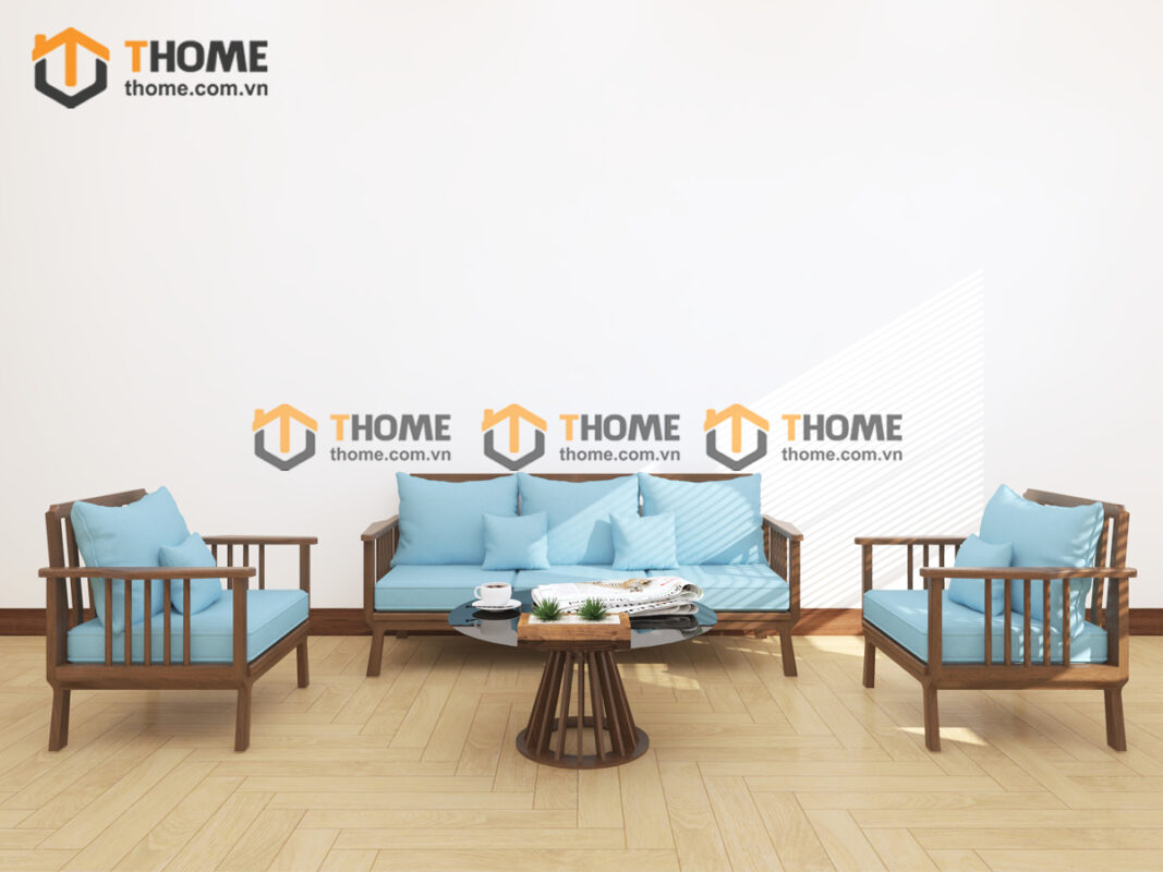 Sofa Daisy Mũi Tên Gỗ Sồi Tự Nhiên SFT-34SN