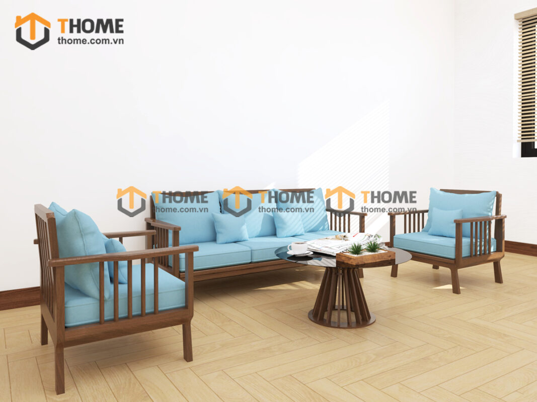 Sofa Daisy Mũi Tên Gỗ Sồi Tự Nhiên SFT-34SN
