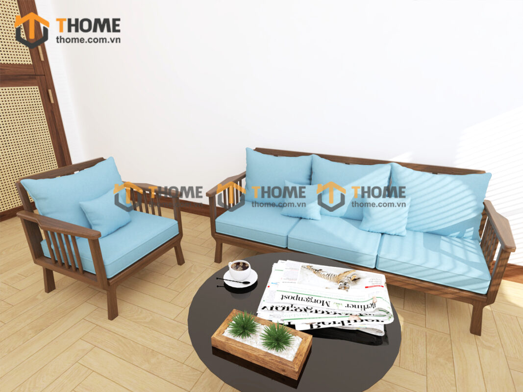 Sofa Daisy Mũi Tên Gỗ Sồi Tự Nhiên SFT-34SN