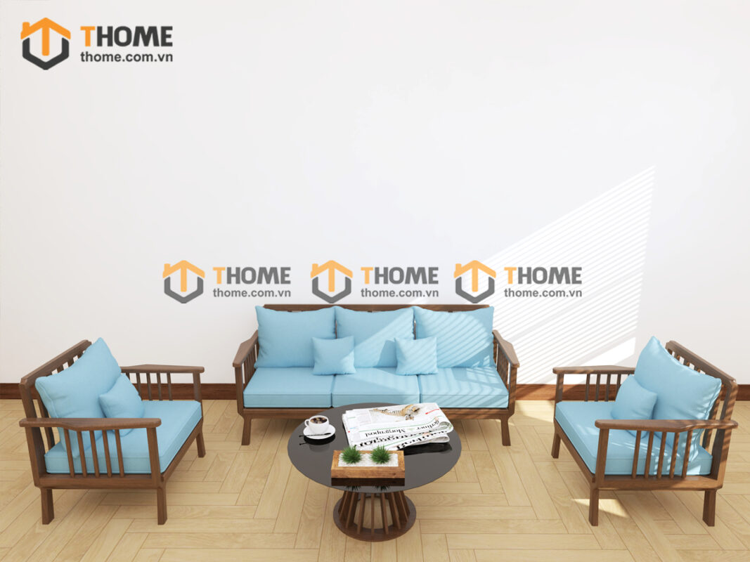Sofa Daisy Mũi Tên Gỗ Sồi Tự Nhiên SFT-34SN
