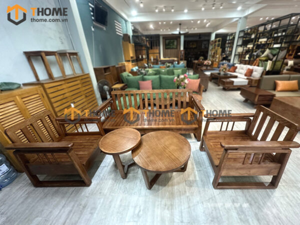 Sofa Dior Gỗ Sồi Tự Nhiên Tay Chồng 1.8m SFT-35SN