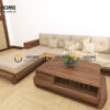 Sofa Gỗ Sồi Tự Nhiên Chân Đùi Gà Óc Màu Óc Chó SFĐ-39SN