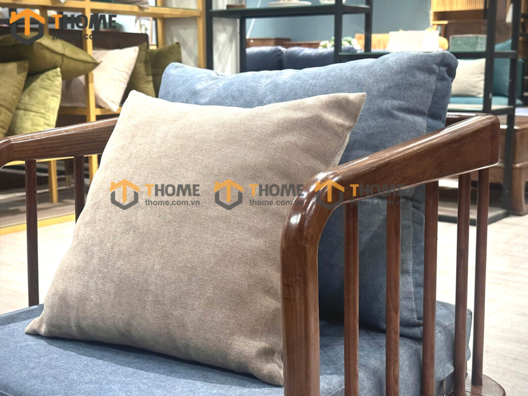 Sofa Dior Tay Chồng Gỗ Sồi Tự Nhiên SFT-35SN
