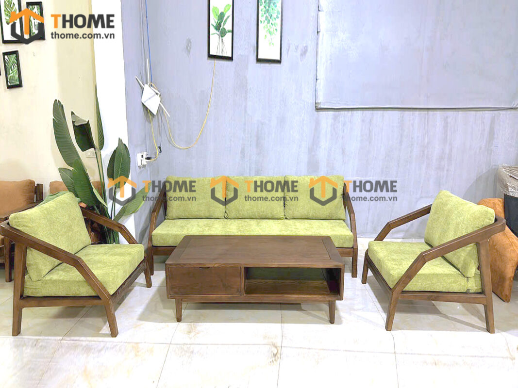 Sofa Katana Gỗ Sồi Tự Nhiên New Góc Nhỏ SFT-33SN