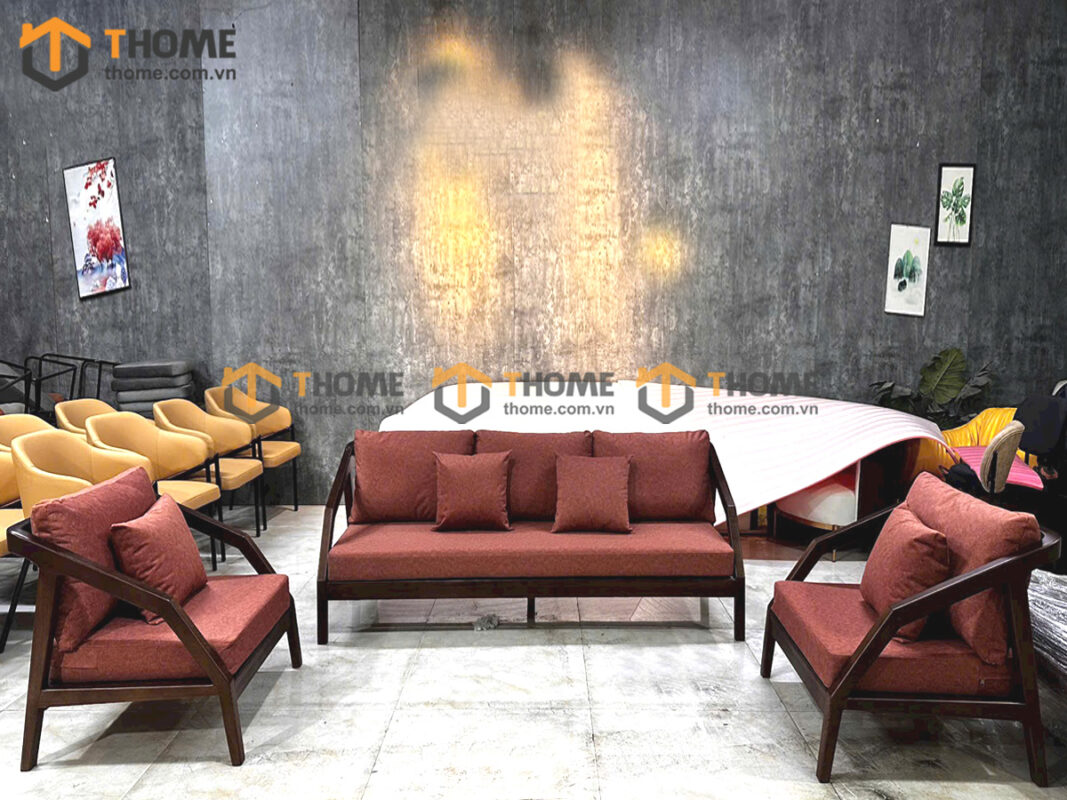 Sofa Katana Gỗ Sồi Tự Nhiên New Góc Nhỏ SFT-33SN