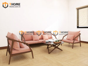 Sofa Katana Gỗ Sồi Tự Nhiên New Góc Nhỏ SFT-33SN