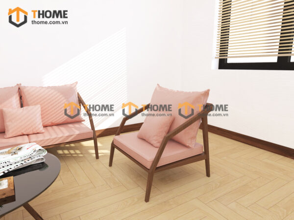 Sofa Katana Gỗ Sồi Tự Nhiên New Góc Nhỏ SFT-33SN