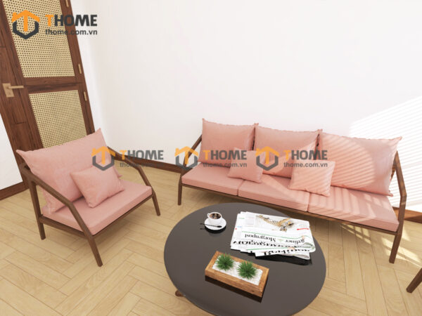 Sofa Katana Gỗ Sồi Tự Nhiên New Góc Nhỏ SFT-33SN