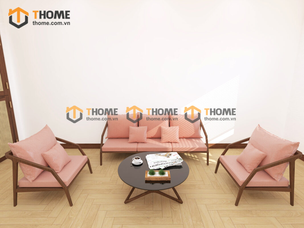 Sofa Katana Gỗ Sồi Tự Nhiên New Góc Nhỏ SFT-33SN