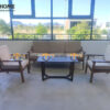 Sofa Lion Gỗ Sồi Tự Nhiên Màu Óc Chó 1.8m SFN-24SN