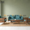 Sofa Rew Gỗ Sồi Tự Nhiên Tay Vuông 1.8m Màu Óc Chó SFT-40SN