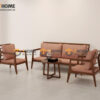 Sofa gỗ sồi tự nhiên; sofa gỗ sồi; bộ bàn ghế sofa phòng khách; sofa gỗ hiện đại;