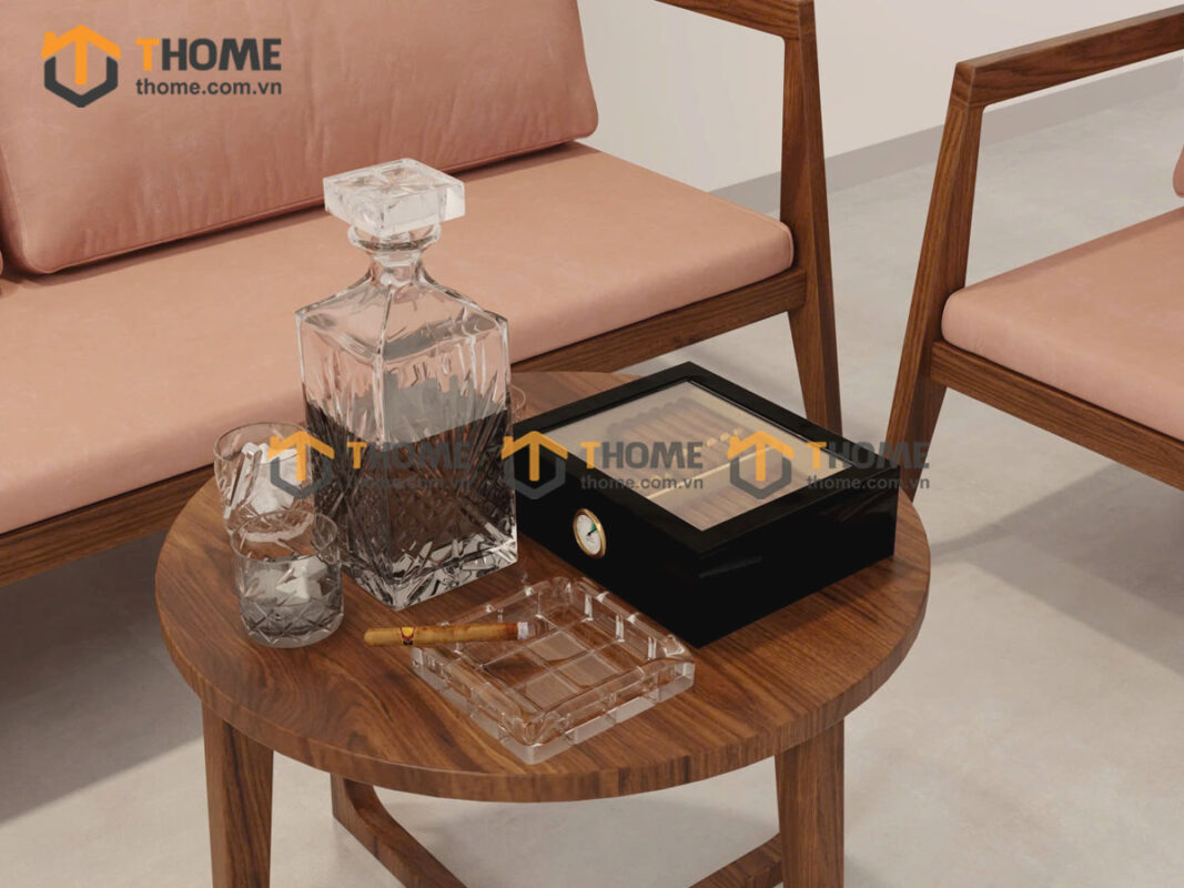 Sofa gỗ sồi tự nhiên; sofa gỗ sồi; bộ bàn ghế sofa phòng khách; sofa gỗ hiện đại;