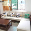 Sofa Gỗ Sồi Tự Nhiên Sun Góc Màu Óc Chó SFĐ-38SN