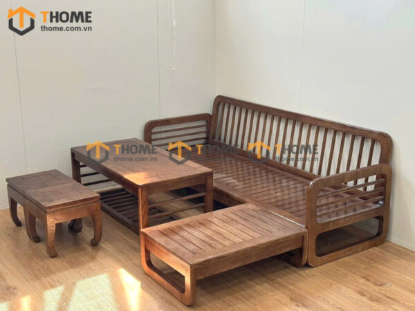 Sofa Titan Gỗ Sồi Tự Nhiên New Bộ Nhỏ 2.0m x 1.6m SFT-38SN