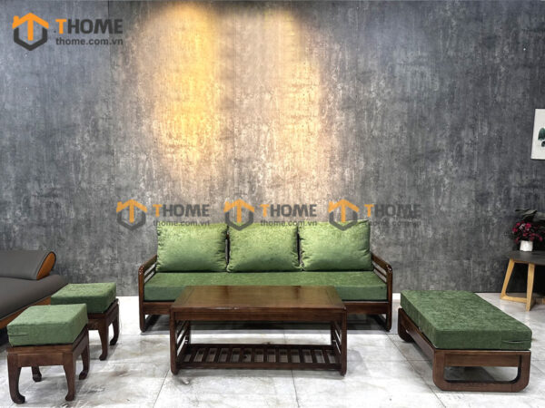 Sofa Titan Gỗ Sồi Tự Nhiên New Bộ Nhỏ 2.0m x 1.6m SFT-38SN