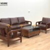 ⭐ Sofa Vanix Gỗ Sồi Tự Nhiên New Bộ Nhỏ 1.8m màu óc chó SFT-37SN