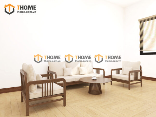 ⭐ Sofa Vanix Gỗ Sồi Tự Nhiên New Bộ Nhỏ 1.8m màu óc chó SFT-37SN