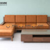 Sofa Gỗ Sồi Tự Nhiên Zen Chân Hươu Màu Óc Chó SFĐ-41SN