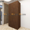 Tủ Áo Gỗ Sồi Tự Nhiên 2 Cánh Sọc Lion Màu Óc Chó TA-42SN