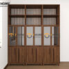 Tủ kính gỗ sồi tự nhiên Casa cao 2.3m TK-08SN
