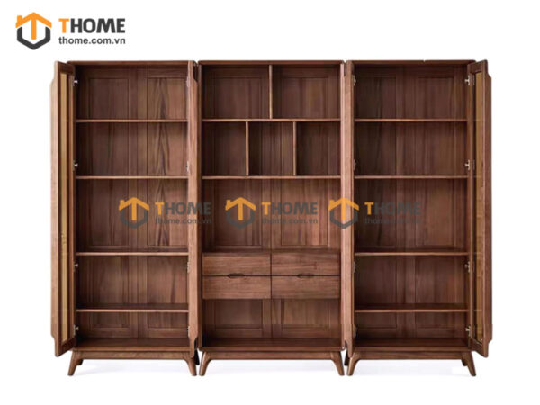 Tủ kính gỗ sồi tự nhiên Combine TK-09SN