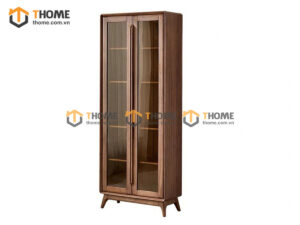Tủ kính gỗ sồi tự nhiên Sunrise cao 2m TK-07SN