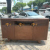 Tủ Trang Trí Gỗ Sồi Tự Nhiên Chân Quỳ TNK-06SN