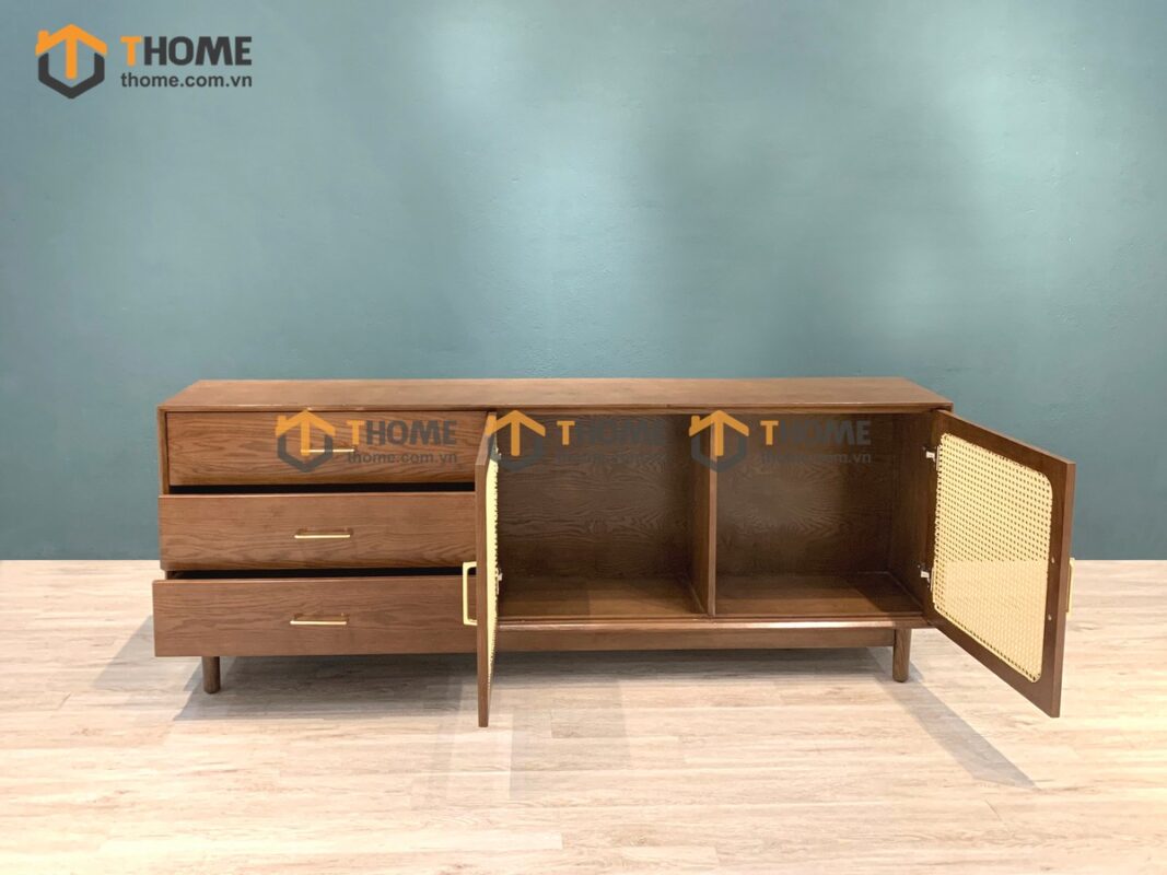 Tủ Trang Trí Gỗ Sồi Tự Nhiên 2 Cánh Mây Movado TNK-05SN